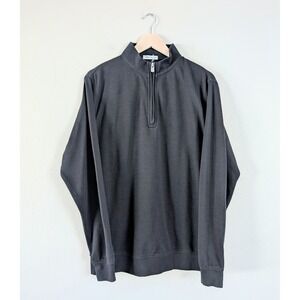 Peter Millar Crown Comfort Interlock Quarter-Zip Black Size Unknown - Like‎ XL